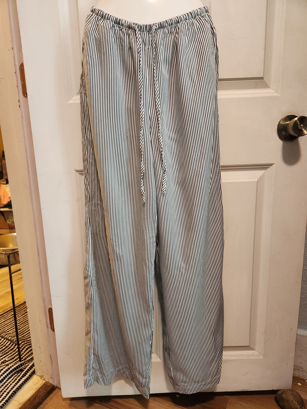 Sincerely Jules Black and White Striped Pants